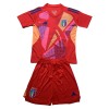 Maglia da Calcio Portiere Italia Euro 2024 Rossa per Bambino